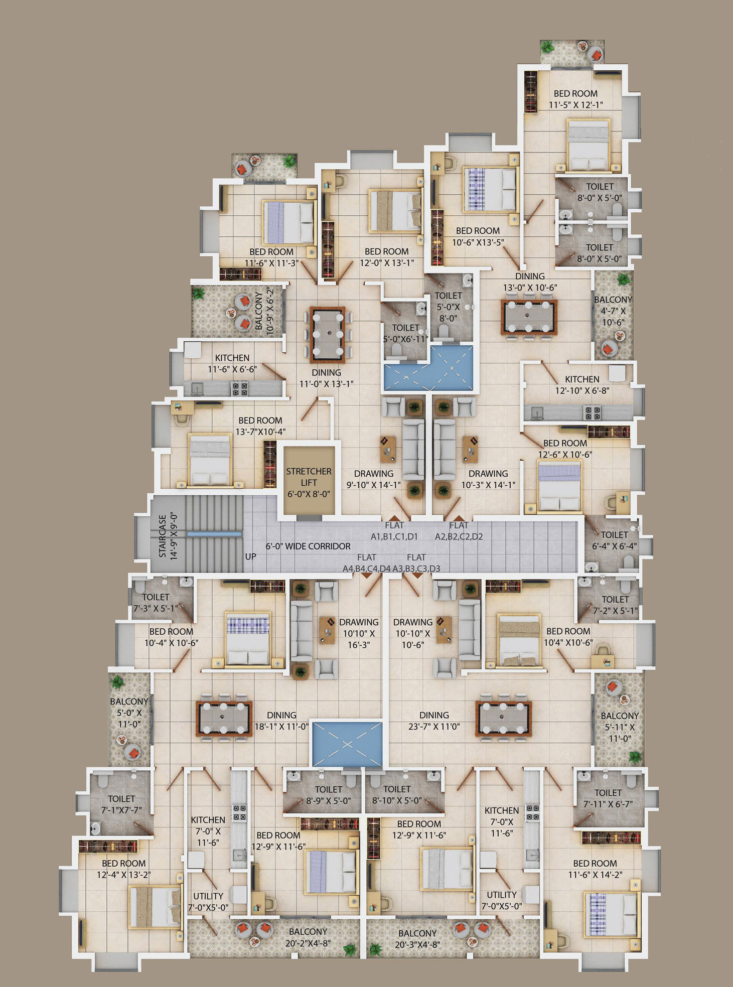 Typical Floor Plan View